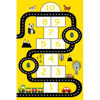 Carpet (50 x 80) HMNT472 Multicolor