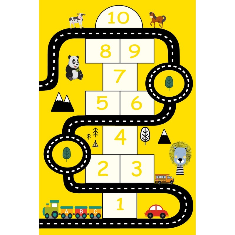 Carpet (50 x 80) HMNT472 Multicolor