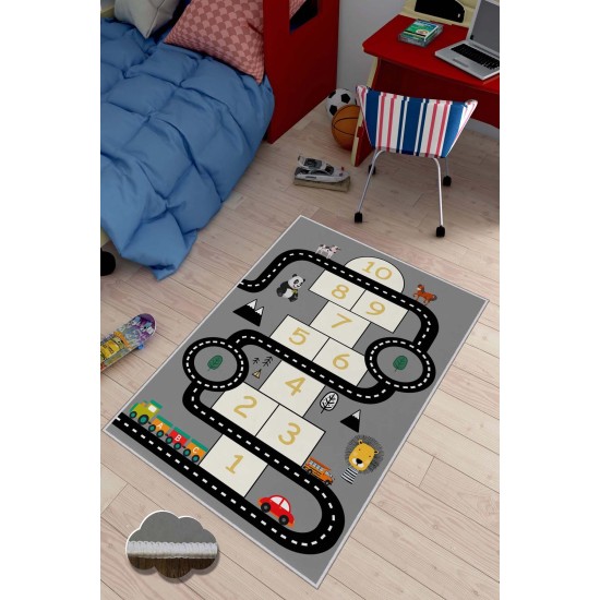 Hall Carpet (100 x 150) HMNT474 Multicolor Conceptum Hypnose Hall Carpet (100 x 150) HMNT474 Multicolor