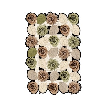 Carpet (60 x 100) Hmnt967 Multicolor