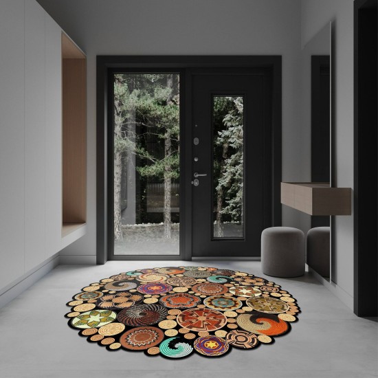 Carpet (140 cm) Hmnt971 Multicolor Conceptum Hypnose Carpet (140 cm) Hmnt971 Multicolor