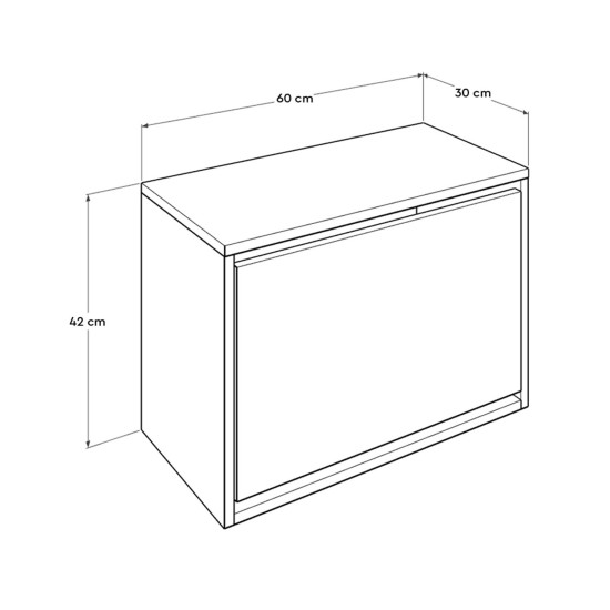 Shoe Cabinet Shc-110-Oo-1 Oslo Walnut Shoe Cabinet Shc-110-Oo-1 Oslo Walnut