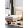 Mattress Basic 90x190 cm Single Size Firm Mattress White
