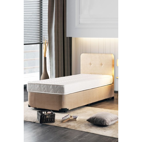 Mattress Basic 120x200 cm Single Size Firm Mattress White Mattress Basic 120x200 cm Single Size Firm Mattress White