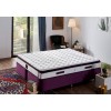 Mattress Purple 140x190 cm Double Size Padded Soft Mattress White
Purple