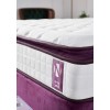 Mattress Purple 140x190 cm Double Size Padded Soft Mattress White
Purple