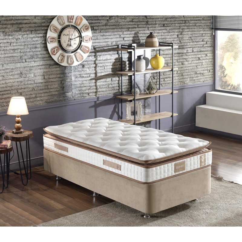 Mattress Queen 100x200 cm Single Size Padded Firm Mattress White
Brown