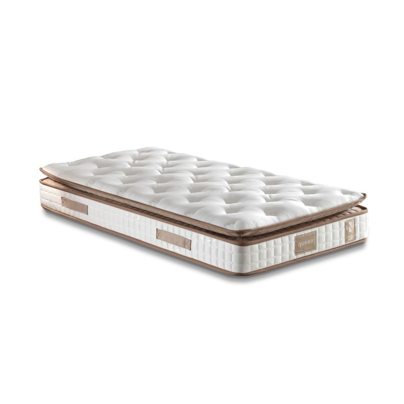 Mattress Queen 100x200 cm Single Size Padded Firm Mattress White
Brown