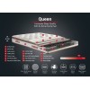 Mattress Queen 140x200 cm Double Size Padded Firm Mattress White
Brown