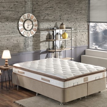 Mattress Queen 150x200 cm Double Size Padded Firm Mattress White
Brown