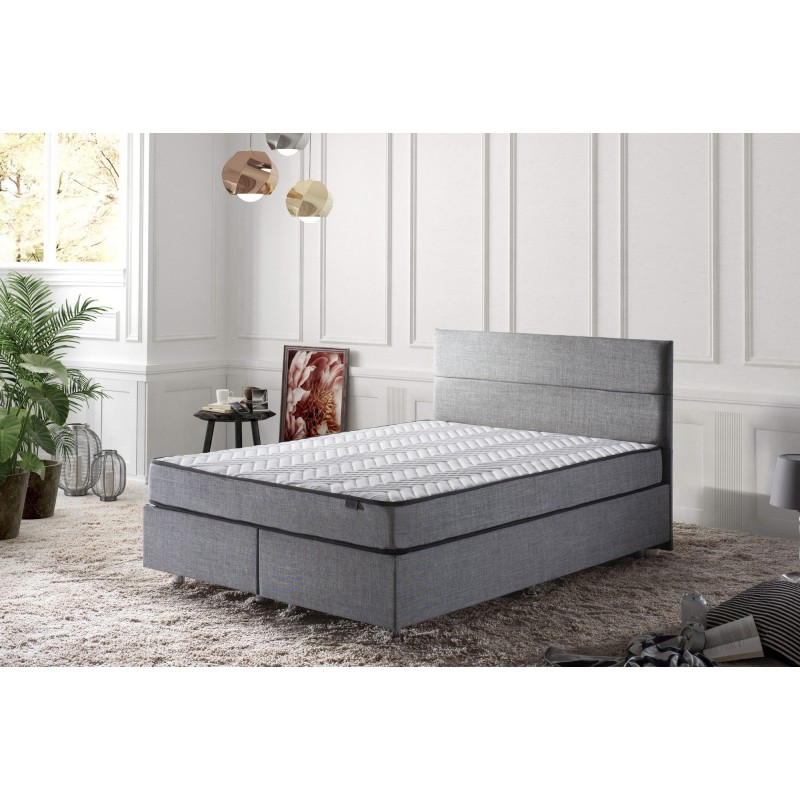 Mattress Silver 140x190 cm Double Size Firm Mattress White
Grey