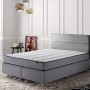 Mattress Silver 150x200 cm Double Size Firm Mattress White
Grey