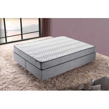 Mattress Silver 150x200 cm Double Size Firm Mattress White
Grey
