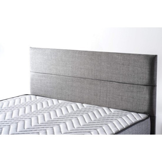 Mattress Silver 150x200 cm Double Size Firm Mattress White
Grey