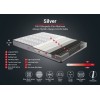 Mattress Silver 150x200 cm Double Size Firm Mattress White
Grey