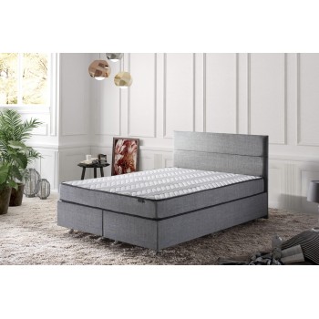 Mattress Silver 180x200 cm Double Size Firm Mattress White
Grey
