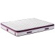 Mattress Violet 140x190 cm Double Size Middle Firm Mattress White
Purple