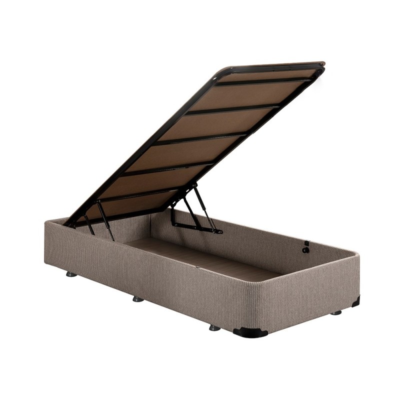 Single Bed Base Luna Single - 90x190 Beige