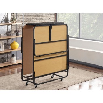 Πτυσσόμενο Κρεβάτι 90x200 - XL Katlanır - Χρώμα Μαύρο