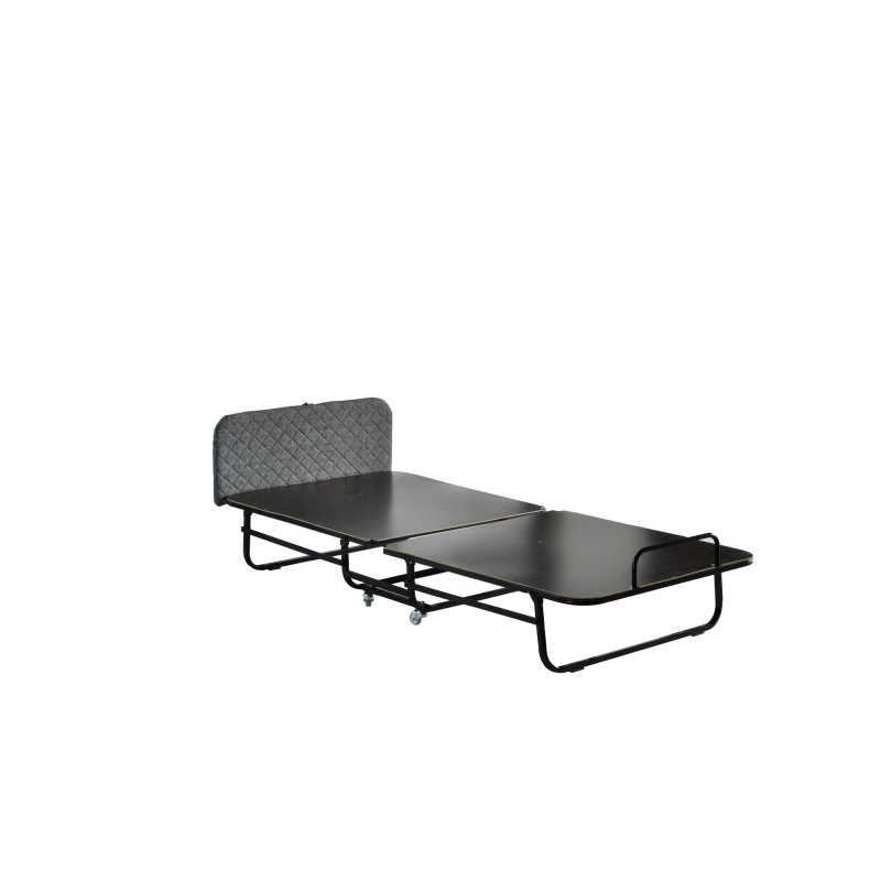 Πτυσσόμενο Κρεβάτι Otel - Χρώμα Λευκό Γκρι - 90x200x15εκ