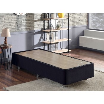 Single Bed Base Ela Single - Black (100 x 200) Black