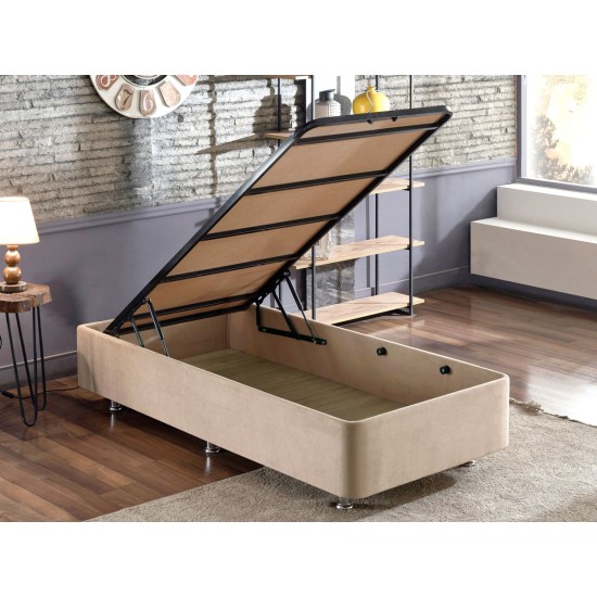 Single Bed Base Ela Single - Light Brown (90 x 190) Light Brown Single Bed Base Ela Single - Light Brown (90 x 190) Light Brown