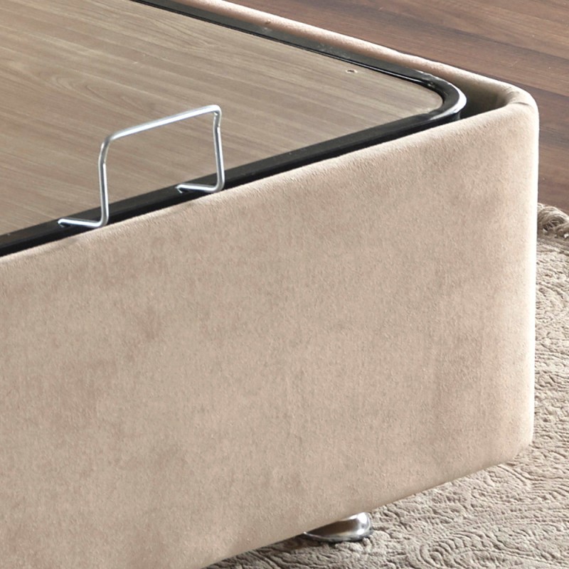 Single Bed Base Ela Single - Light Brown (90 x 190) Light Brown