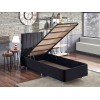 Single Bed Base & Headboard Ela Single - Black (90 x 190) Black