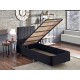Single Bed Base & Headboard Ela Single - Black (90 x 190) Black Single Bed Base & Headboard Ela Single - Black (90 x 190) Black