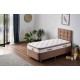 Single Mattress, Base & Headboard Latte - Light Brown (80 x 180) Light Brown Single Mattress, Base & Headboard Latte - Light Brown (80 x 180) Light Brown