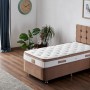 Single Mattress, Base & Headboard Latte - Light Brown (80 x 180) Light Brown