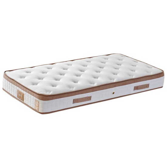 Single Mattress, Base & Headboard Latte - Light Brown (80 x 180) Light Brown Single Mattress, Base & Headboard Latte - Light Brown (80 x 180) Light Brown