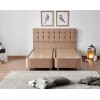 Double Mattress, Base & Headboard Latte - Light Brown (160 x 200) Light Brown