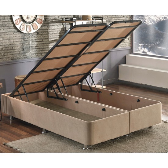 Double Mattress, Base & Headboard Latte - Light Brown (160 x 200) Light Brown Double Mattress, Base & Headboard Latte - Light Brown (160 x 200) Light Brown