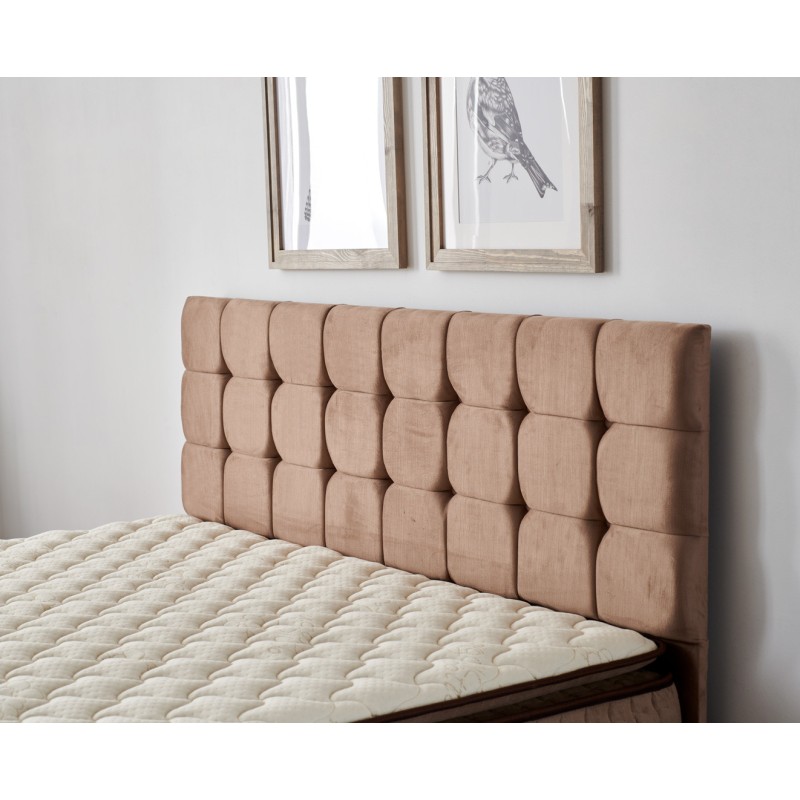 Single Mattress, Base & Headboard Helen - Light Brown (90 x 200) Light Brown