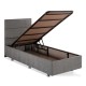 Single Mattress, Base & Headboard Silver - Grey (100 x 200) Grey Single Mattress, Base & Headboard Silver - Grey (100 x 200) Grey