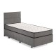 Single Mattress, Base & Headboard Silver - Grey (90 x 190) Grey Single Mattress, Base & Headboard Silver - Grey (90 x 190) Grey