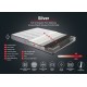 Single Mattress, Base & Headboard Silver - Grey (90 x 190) Grey Single Mattress, Base & Headboard Silver - Grey (90 x 190) Grey