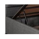 Single Mattress, Base & Headboard Silver - Grey (80 x 180) Grey Single Mattress, Base & Headboard Silver - Grey (80 x 180) Grey