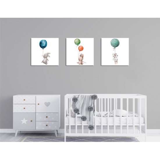 Decorative Canvas Painting (3 Pieces) FAH11 Multicolor Decorative Canvas Painting (3 Pieces) FAH11 Multicolor