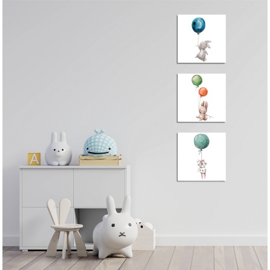 Decorative Canvas Painting (3 Pieces) FAH11 Multicolor Decorative Canvas Painting (3 Pieces) FAH11 Multicolor