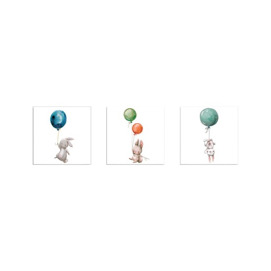Decorative Canvas Painting (3 Pieces) FAH11 Multicolor Decorative Canvas Painting (3 Pieces) FAH11 Multicolor