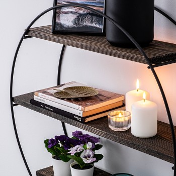 Wall Shelf Tulipa Black
Walnut