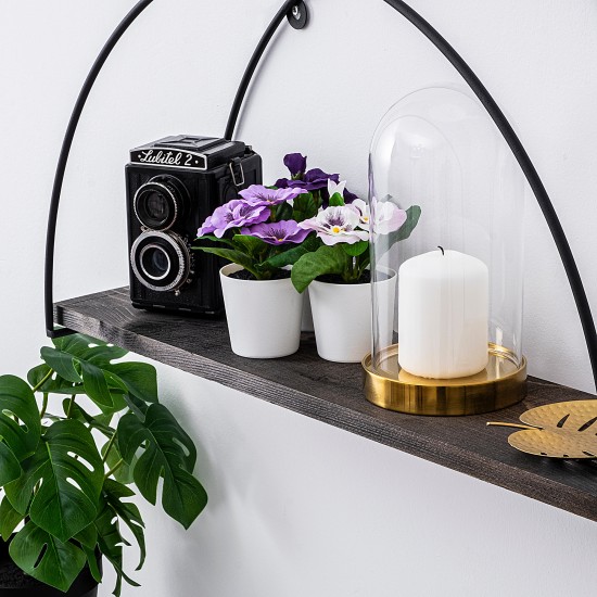 Wall Shelf Indicum Black
Walnut Wall Shelf Indicum Black
Walnut