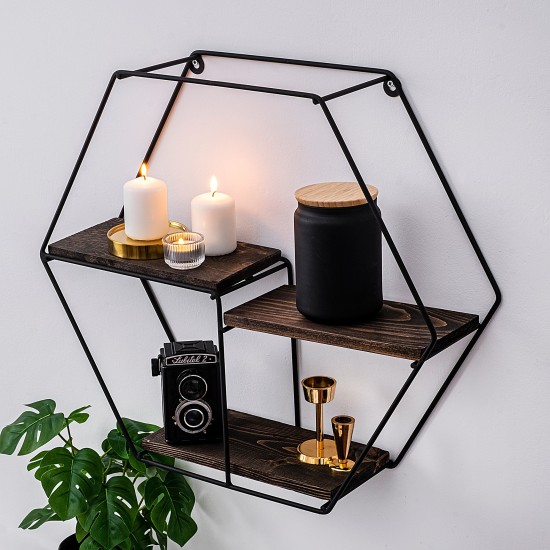 Wall Shelf Narcissus Black
Walnut Wall Shelf Narcissus Black
Walnut