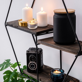 Wall Shelf Narcissus Black
Walnut