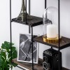 Wall Shelf Lotus Black
Walnut