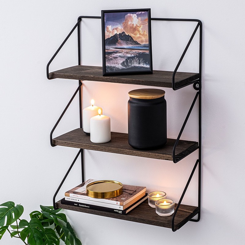 Wall Shelf Violaceae Black
Walnut