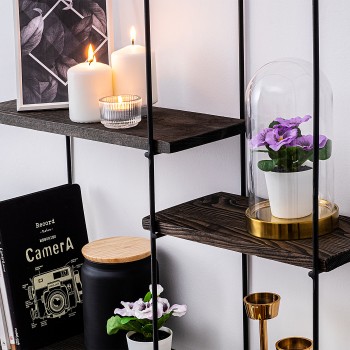 Wall Shelf Lilac Black
Walnut