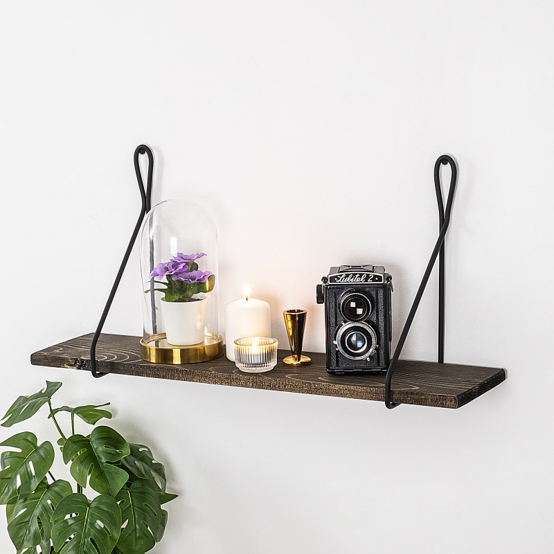 Wall Shelf Amaryllis Black
Dark Walnut